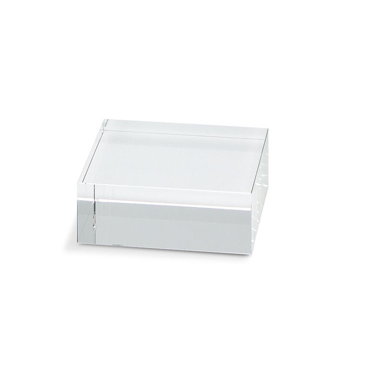 Acrylic Square Base 4 in - 2 in H