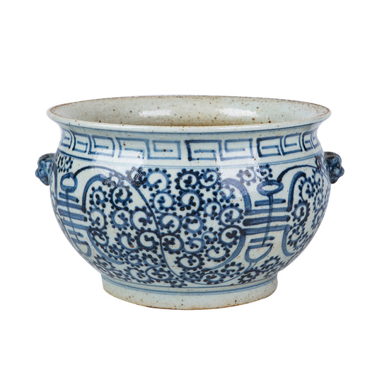 Blue and White Longevity Porcelain Bowl