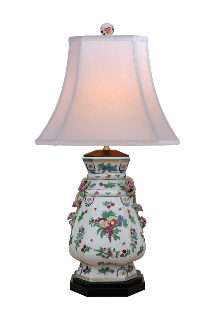 Porcelain Fruit Vase Table Lamp 30.5"